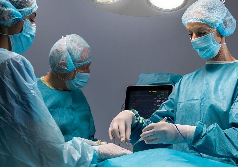 High-quality nonwoven disposable surgical drapes for hospitals and operation theaters by Dispo Healthcare, India.