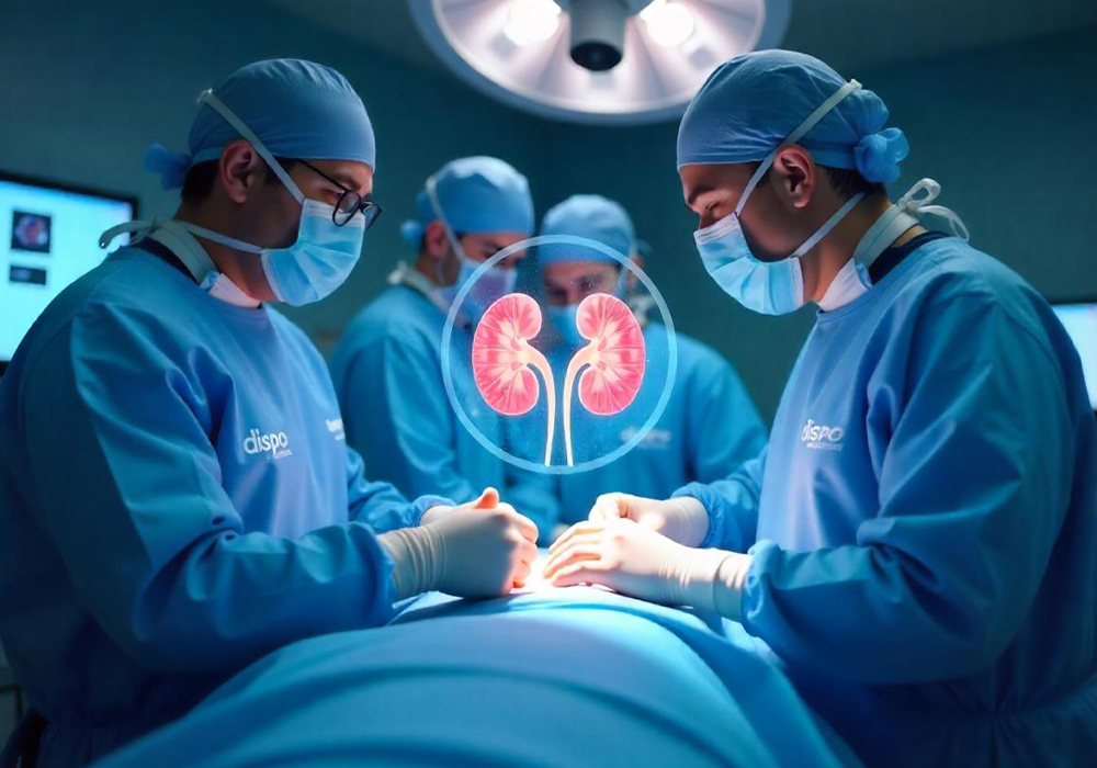 High-quality nonwoven disposable surgical drapes for hospitals and operation theaters by Dispo Healthcare, India.
